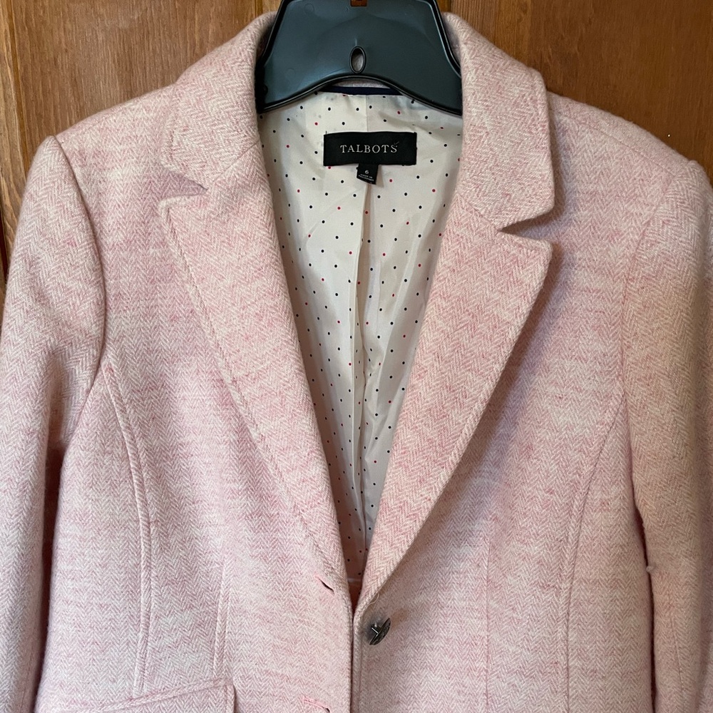 Talbots pink blazer.  New without tags